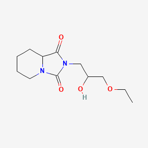 2-(3-ethoxy-2-hydroxypropyl)-6,7,8,8a-tetrahydro-5H-imidazo[1,5-a]pyridine-1,3-dione