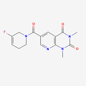 6-(5-fluoro-3,6-dihydro-2H-pyridine-1-carbonyl)-1,3-dimethylpyrido[2,3-d]pyrimidine-2,4-dione