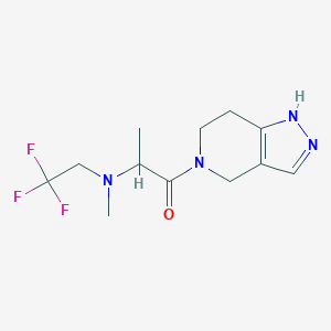 2-[Methyl(2,2,2-trifluoroethyl)amino]-1-(1,4,6,7-tetrahydropyrazolo[4,3-c]pyridin-5-yl)propan-1-one