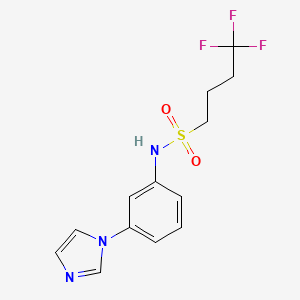 4,4,4-trifluoro-N-(3-imidazol-1-ylphenyl)butane-1-sulfonamide