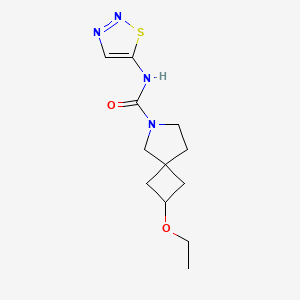 2-ethoxy-N-(thiadiazol-5-yl)-6-azaspiro[3.4]octane-6-carboxamide