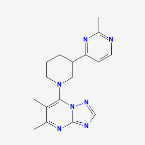 5,6-Dimethyl-7-[3-(2-methylpyrimidin-4-yl)piperidin-1-yl]-[1,2,4]triazolo[1,5-a]pyrimidine