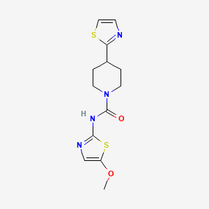 N-(5-methoxy-1,3-thiazol-2-yl)-4-(1,3-thiazol-2-yl)piperidine-1-carboxamide