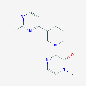 1-Methyl-3-[3-(2-methylpyrimidin-4-yl)piperidin-1-yl]pyrazin-2-one