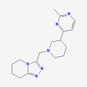 3-[[3-(2-Methylpyrimidin-4-yl)piperidin-1-yl]methyl]-5,6,7,8-tetrahydro-[1,2,4]triazolo[4,3-a]pyridine