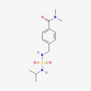 N,N-dimethyl-4-[(propan-2-ylsulfamoylamino)methyl]benzamide