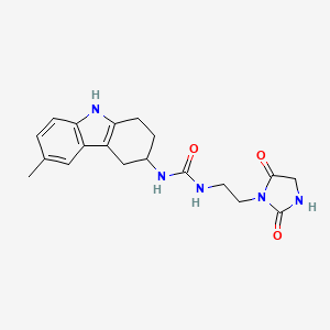 1-[2-(2,5-dioxoimidazolidin-1-yl)ethyl]-3-(6-methyl-2,3,4,9-tetrahydro-1H-carbazol-3-yl)urea