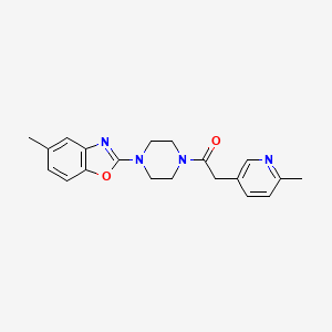 1-[4-(5-Methyl-1,3-benzoxazol-2-yl)piperazin-1-yl]-2-(6-methylpyridin-3-yl)ethanone