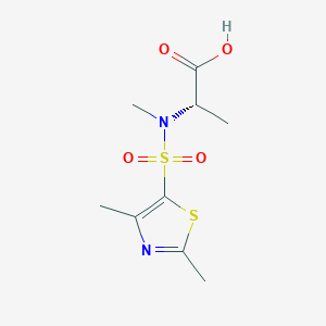 (2S)-2-[(2,4-dimethyl-1,3-thiazol-5-yl)sulfonyl-methylamino]propanoic acid