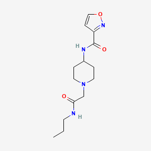 N-[1-[2-oxo-2-(propylamino)ethyl]piperidin-4-yl]-1,2-oxazole-3-carboxamide