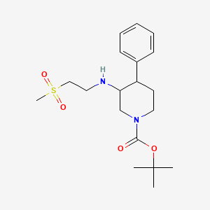 Tert-butyl 3-(2-methylsulfonylethylamino)-4-phenylpiperidine-1-carboxylate