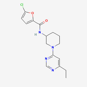 5-chloro-N-[1-(6-ethylpyrimidin-4-yl)piperidin-3-yl]furan-2-carboxamide