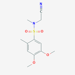 N-(cyanomethyl)-4,5-dimethoxy-N,2-dimethylbenzenesulfonamide