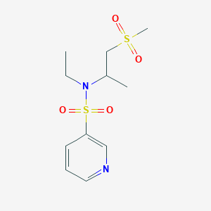 N-ethyl-N-(1-methylsulfonylpropan-2-yl)pyridine-3-sulfonamide