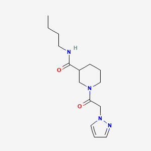 N-butyl-1-(2-pyrazol-1-ylacetyl)piperidine-3-carboxamide