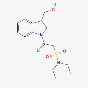 N,N-diethyl-2-[3-(hydroxymethyl)-2,3-dihydroindol-1-yl]-2-oxoethanesulfonamide