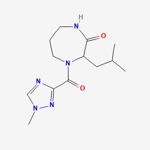 3-(2-Methylpropyl)-4-(1-methyl-1,2,4-triazole-3-carbonyl)-1,4-diazepan-2-one