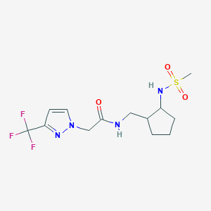 N-[[2-(methanesulfonamido)cyclopentyl]methyl]-2-[3-(trifluoromethyl)pyrazol-1-yl]acetamide