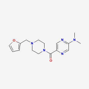 [5-(Dimethylamino)pyrazin-2-yl]-[4-(furan-2-ylmethyl)piperazin-1-yl]methanone