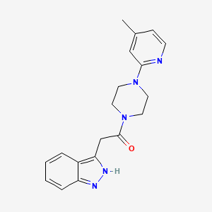 2-(2H-indazol-3-yl)-1-[4-(4-methylpyridin-2-yl)piperazin-1-yl]ethanone