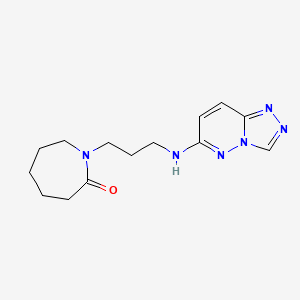 1-[3-([1,2,4]Triazolo[4,3-b]pyridazin-6-ylamino)propyl]azepan-2-one