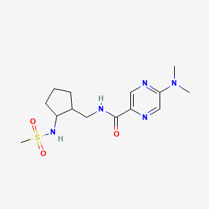 5-(dimethylamino)-N-[[2-(methanesulfonamido)cyclopentyl]methyl]pyrazine-2-carboxamide