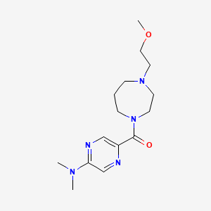 [5-(Dimethylamino)pyrazin-2-yl]-[4-(2-methoxyethyl)-1,4-diazepan-1-yl]methanone