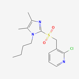 3-[(1-Butyl-4,5-dimethylimidazol-2-yl)sulfonylmethyl]-2-chloropyridine