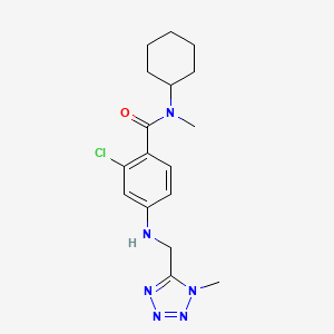 2-chloro-N-cyclohexyl-N-methyl-4-[(1-methyltetrazol-5-yl)methylamino]benzamide