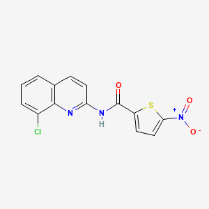 N-(8-chloroquinolin-2-yl)-5-nitrothiophene-2-carboxamide