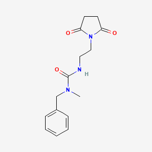 1-Benzyl-3-[2-(2,5-dioxopyrrolidin-1-yl)ethyl]-1-methylurea