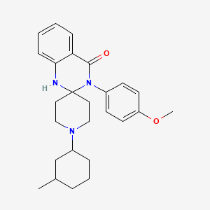 molecular formula C26H33N3O2 B6966691 3-(4-methoxyphenyl)-1'-(3-methylcyclohexyl)spiro[1H-quinazoline-2,4'-piperidine]-4-one 