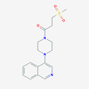 1-(4-Isoquinolin-4-ylpiperazin-1-yl)-3-methylsulfonylpropan-1-one