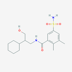 N-(2-cyclohexyl-3-hydroxypropyl)-2,3-dimethyl-5-sulfamoylbenzamide