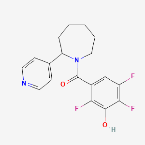 (2-Pyridin-4-ylazepan-1-yl)-(2,4,5-trifluoro-3-hydroxyphenyl)methanone