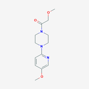 molecular formula C13H19N3O3 B6966904 2-Methoxy-1-[4-(5-methoxypyridin-2-yl)piperazin-1-yl]ethanone 