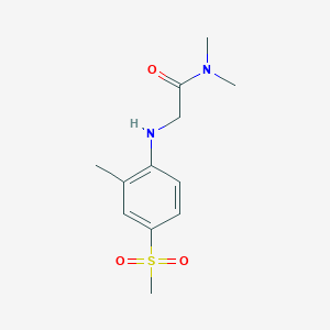 N,N-dimethyl-2-(2-methyl-4-methylsulfonylanilino)acetamide