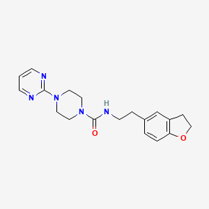 N-[2-(2,3-dihydro-1-benzofuran-5-yl)ethyl]-4-pyrimidin-2-ylpiperazine-1-carboxamide