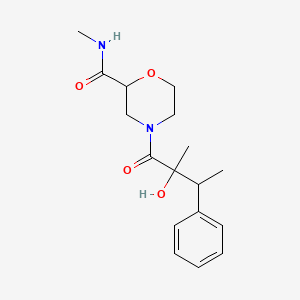 4-(2-hydroxy-2-methyl-3-phenylbutanoyl)-N-methylmorpholine-2-carboxamide