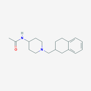 N-[1-(1,2,3,4-tetrahydronaphthalen-2-ylmethyl)piperidin-4-yl]acetamide