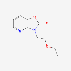 molecular formula C10H12N2O3 B6967189 3-(2-Ethoxyethyl)-[1,3]oxazolo[4,5-b]pyridin-2-one 