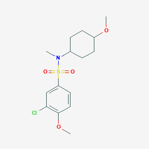 3-chloro-4-methoxy-N-(4-methoxycyclohexyl)-N-methylbenzenesulfonamide