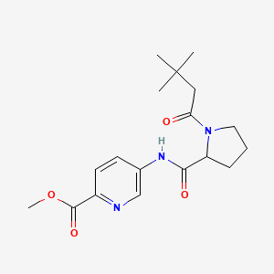 Methyl 5-[[1-(3,3-dimethylbutanoyl)pyrrolidine-2-carbonyl]amino]pyridine-2-carboxylate