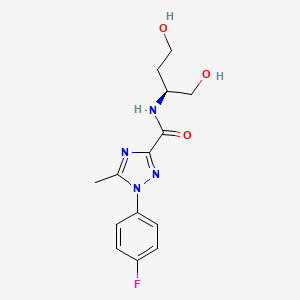 N-[(2S)-1,4-dihydroxybutan-2-yl]-1-(4-fluorophenyl)-5-methyl-1,2,4-triazole-3-carboxamide