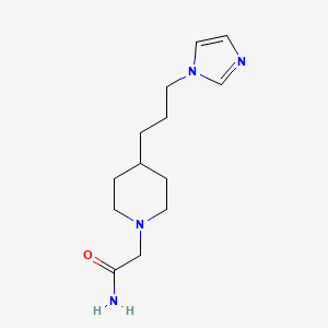 2-[4-(3-Imidazol-1-ylpropyl)piperidin-1-yl]acetamide