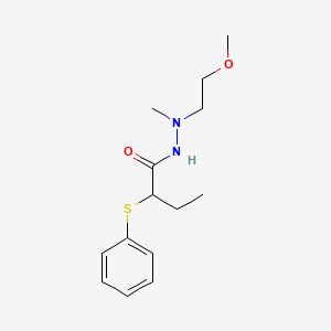 N'-(2-methoxyethyl)-N'-methyl-2-phenylsulfanylbutanehydrazide