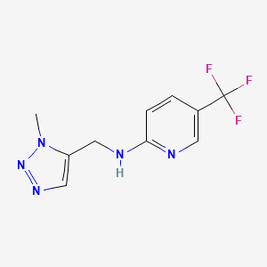 N-[(3-methyltriazol-4-yl)methyl]-5-(trifluoromethyl)pyridin-2-amine