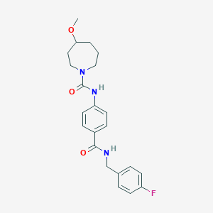 N-[4-[(4-fluorophenyl)methylcarbamoyl]phenyl]-4-methoxyazepane-1-carboxamide