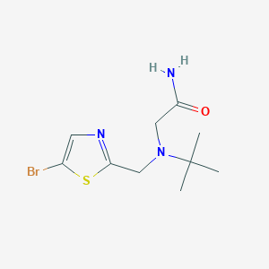 2-[(5-Bromo-1,3-thiazol-2-yl)methyl-tert-butylamino]acetamide