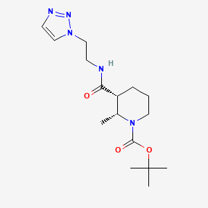 tert-butyl (2R,3R)-2-methyl-3-[2-(triazol-1-yl)ethylcarbamoyl]piperidine-1-carboxylate